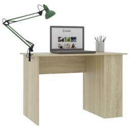 Berkfield Home Desk Sonoma Oak 110x60x73 cm Engineered Wood in Brown - Size: 110 x 60 x 73 cm - thumbnail 3