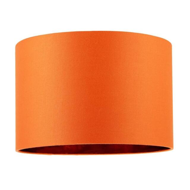 Happy Homewares Contemporary Vivid Orange Cotton 12 Table Base or Pendant Lamp Shade - Size: 12 inches - image 1