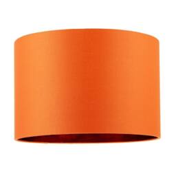 Happy Homewares Contemporary Vivid Orange Cotton 12 Table Base or Pendant Lamp Shade - Size: 12 inches - thumbnail 1