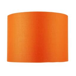 Happy Homewares Contemporary Vivid Orange Cotton 12 Table Base or Pendant Lamp Shade - Size: 12 inches - thumbnail 5