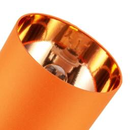 Happy Homewares Contemporary Vivid Orange Cotton 12 Table Base or Pendant Lamp Shade - Size: 12 inches - thumbnail 4