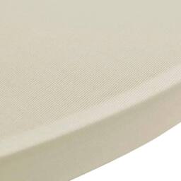 Berkfield Home Standing Table Cover √ò70cm Cream Stretch 2 pcs - thumbnail 4