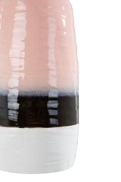 Orsina Handcrafted Large Vase, Glazed Finish Flower Vase, Versatile Stoneware, Portable Large Pottery Vase in Pink - thumbnail 5
