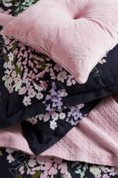 Ted Baker 'Wisteria' Cotton Sateen Duvet Cover Set in Navy - Size: Super King - thumbnail 5