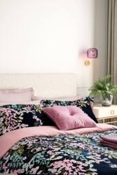 Ted Baker 'Wisteria' Cotton Sateen Duvet Cover Set in Navy - Size: Super King - thumbnail 3