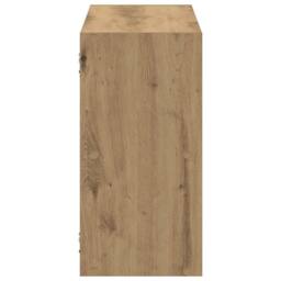 Berkfield Home Wall Shelf Artisian Oak 100x25x50 cm Engineered Wood in Brown - Size: 100 x 25 x 50 cm - thumbnail 5