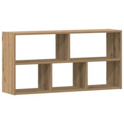 Berkfield Home Wall Shelf Artisian Oak 100x25x50 cm Engineered Wood in Brown - Size: 100 x 25 x 50 cm - thumbnail 3