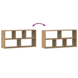 Berkfield Home Wall Shelf Artisian Oak 100x25x50 cm Engineered Wood in Brown - Size: 100 x 25 x 50 cm - thumbnail 7