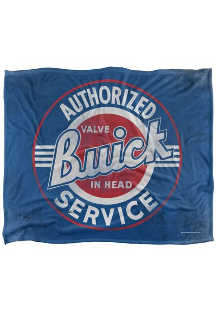 General Motors Buick Authorized Service Logo Silky Touch Super Soft Throw Blanket 152 X 127 cm in White - image 1