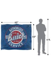 General Motors Buick Authorized Service Logo Silky Touch Super Soft Throw Blanket 152 X 127 cm in White - thumbnail 5