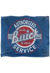 General Motors Buick Authorized Service Logo Silky Touch Super Soft Throw Blanket 152 X 127 cm in White - thumbnail 1