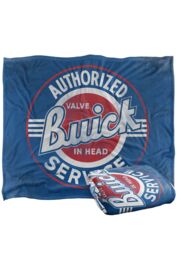 General Motors Buick Authorized Service Logo Silky Touch Super Soft Throw Blanket 152 X 127 cm in White - thumbnail 2