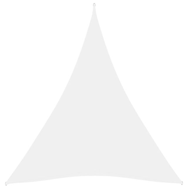 Berkfield Home Sunshade Sail Oxford Fabric Triangular 4x5x5 m White - image 1