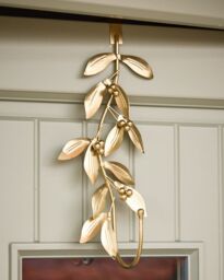 Dibor Gold Finish Olive Over Door Christmas Decoration Wreath Hanger Hook