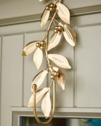Dibor Gold Finish Olive Over Door Christmas Decoration Wreath Hanger Hook - thumbnail 2