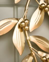Dibor Gold Finish Olive Over Door Christmas Decoration Wreath Hanger Hook - thumbnail 3