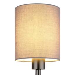 Netlighting Zamora Reading Wall Light Matt Gunmetal Textile Grey Shade E27 - thumbnail 5