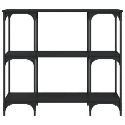 Berkfield Home Console Table Black 102x35x90 cm Engineered Wood - Size: 102 x 35 x 90 cm - thumbnail 4