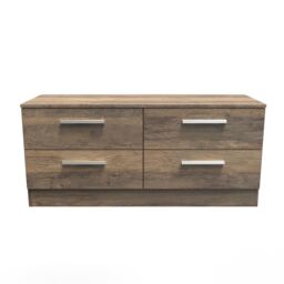 Ready Assembled 2 U Trent 4 Drawer Bed Box (Ready Assembled) in Dark Brown - thumbnail 1
