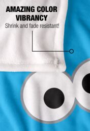 Sesame Street Cookie Monster Color Silky Touch Super Soft Throw Blanket 152 X 127 cm in White - thumbnail 4