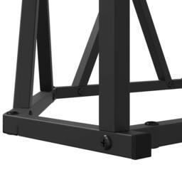 Berkfield Home Elegant Black Oak Coffee Table 80x80x42 cm Made of Engineered Wood - Size: 80 x 80 x 42 cm - thumbnail 9