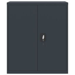 Berkfield Home File Cabinet Anthracite 90x40x105 cm Steel in Black - Size: 90 x 40 x 105 cm - thumbnail 3