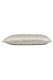 Prestigious Textiles Pivot Geometric Jacquard Cushion in Silver - Size: 40 cm x 60 cm - thumbnail 2
