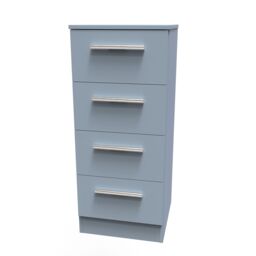 Ready Assembled 2 U Trent 4 Drawer Tallboy (Ready Assembled) in Light Blue - thumbnail 3