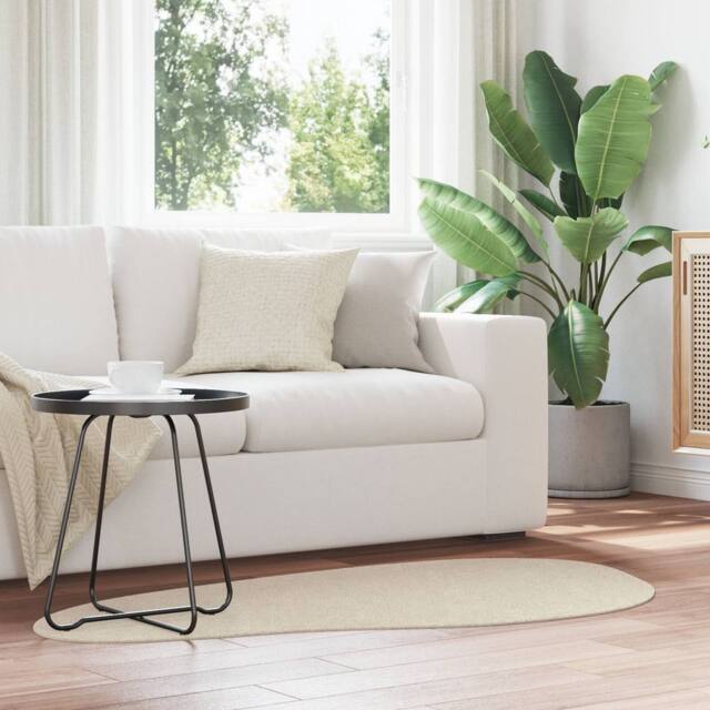 "Berkfield Home Rug ""HUARTE"" Short Pile Soft & Washable Beige 80x150 cm - Size: Medium" - image 1