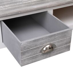 Berkfield Home Writing Desk Grey 110x45x76 cm Wood - Size: 110 x 45 x 76 cm - thumbnail 6