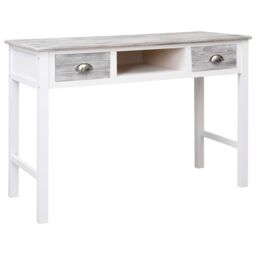 Berkfield Home Writing Desk Grey 110x45x76 cm Wood - Size: 110 x 45 x 76 cm