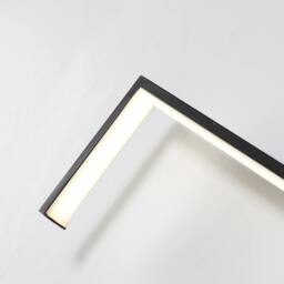 NIVOR 140cm Aluminum LED Flush Mounted Sconce Dimmable Wall Light Remote in Black - thumbnail 9