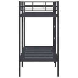 Berkfield Home Breathable Bunk Bed without Mattress Black 75x190 cm Small Single - thumbnail 6