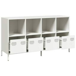 Berkfield Home Sideboard White 135x39x73.5 cm Cold-rolled Steel - thumbnail 4