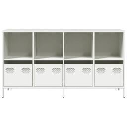 Berkfield Home Sideboard White 135x39x73.5 cm Cold-rolled Steel - thumbnail 5