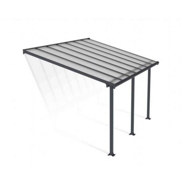 Palram Patio Cover Olympia 3 x 4.25 Clear - L425 x W300 x H305 cm - Grey - image 1
