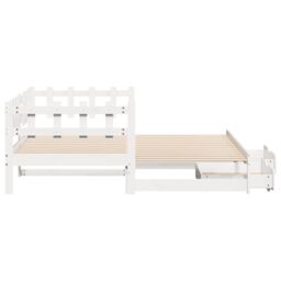 Berkfield Home Daybed with Trundle & Drawers without Mattress White 90x190 cm Single - thumbnail 6