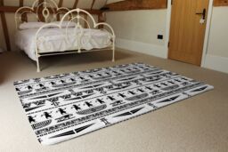 Benjamin Tate Design Tribal Egyptian Art Designer Rug in Natural - Size: Large - thumbnail 3