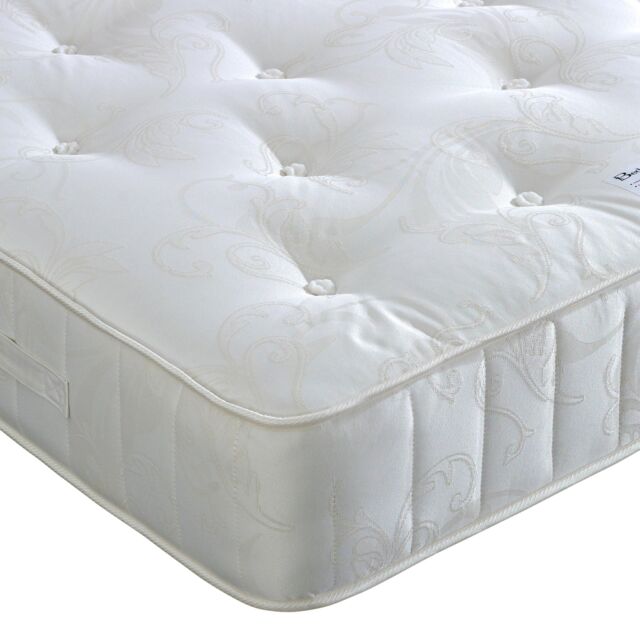 Bedmaster Berrington 1200 Pocket Sprung Natural Mattress in White - Size: Double - image 1