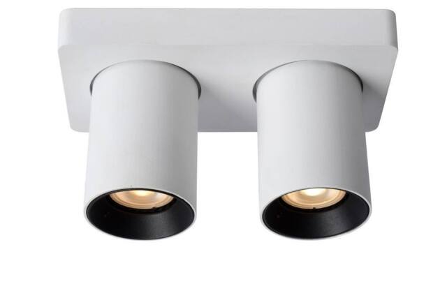 Lucide 'NIGEL' Dimmable Stylish Decorative Indoor LED Ceiling Spotlight GU10 in White - image 1