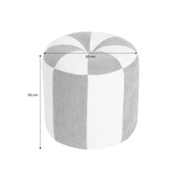 sweeek Children's chenille fabric pouf in Yellow - thumbnail 3
