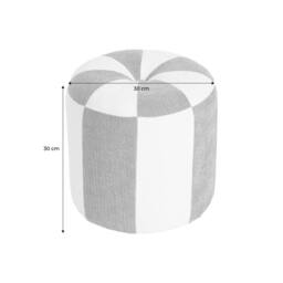 sweeek Children's chenille fabric pouf in Yellow - thumbnail 4