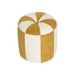 sweeek Children's chenille fabric pouf in Yellow