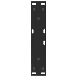Berkfield Home Dining Table Legs V-Shape 2 pcs Black 30x(30-31.3) cm Steel - thumbnail 7