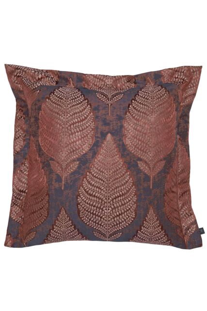 Prestigious Textiles Treasure Jacquard Oxford Trimmed Cushion in Orange - Size: 50 cm x 50 cm - image 1