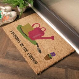 Artsy Mats Probably In The Garden Doormat (60 x 40cm) in Brown - Size: 40 cm x 60 cm - thumbnail 2