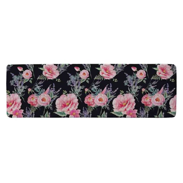 Benjamin Tate Design Watercolour Painting Of Flowers Runner Rug in Natural - Size: 67 cm x 230 cm - image 1