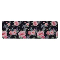 Benjamin Tate Design Watercolour Painting Of Flowers Runner Rug in Natural - Size: 67 cm x 230 cm - thumbnail 1