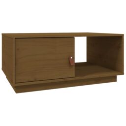 Berkfield Home Coffee Table Honey Brown 80x50x35.5 cm Solid Wood Pine - thumbnail 2