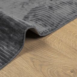 Berkfield Home Rug IZA Short Pile Scandinavian Look Anthracite 120x170 cm in Black - Size: Medium - thumbnail 6